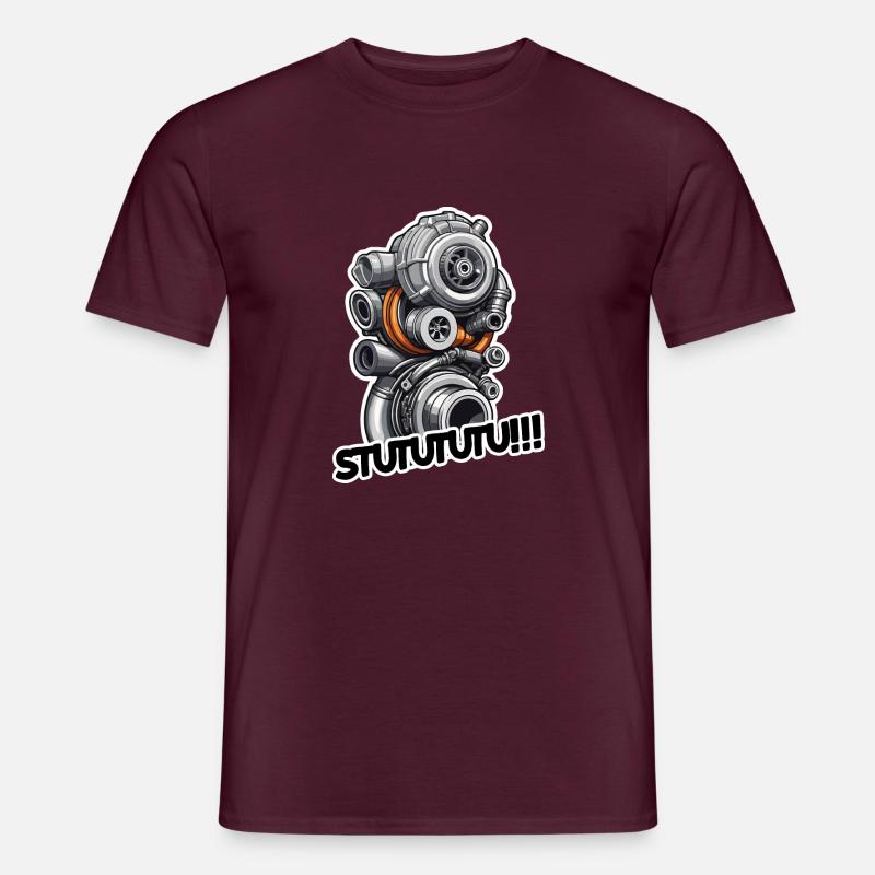 STUTUTUTU - Männer T-Shirt - Ziegelrot