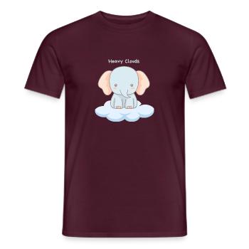 Heavy Clouds - Männer T-Shirt - Ziegelrot - Vorne - AI Model Male 178 light (178cm)
