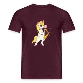 Conceptions de harpiste pour conceptions de harpiste - T-shirt homme - rouge brique - Devant - AI Model Male 178 light (178cm)