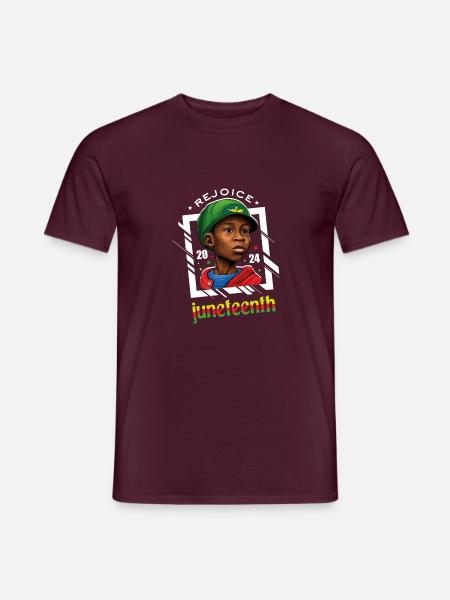 Juneteenth Black Freedom Independence Emancipation - Männer T-Shirt - Ziegelrot