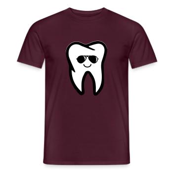 Tooth Sunglasses - Men's T-Shirt - brick red - Front - AI Model Male 178 light (178cm)