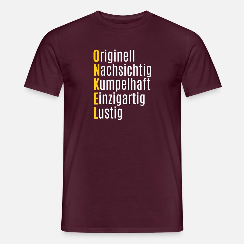 Bester Onkel Geschenk lustige Geschenkidee - Männer T-Shirt - Ziegelrot