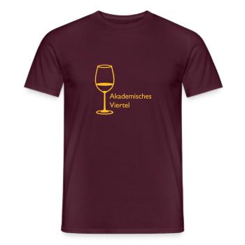 Akademisches Viertel - Männer T-Shirt - Ziegelrot - Vorne - AI Model Male 178 light (178cm)