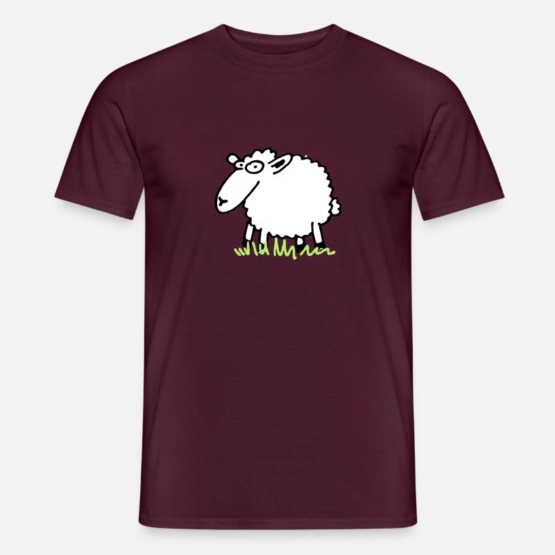 Schaf - Männer T-Shirt - Ziegelrot