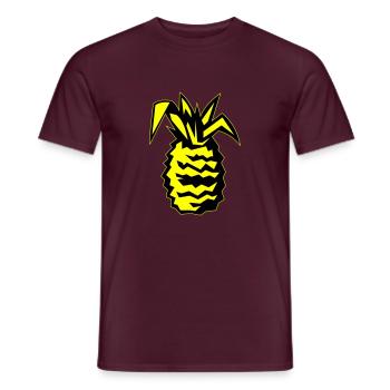 Pineapple 02 - Men's T-Shirt - brick red - Front - AI Model Male 178 light (178cm)