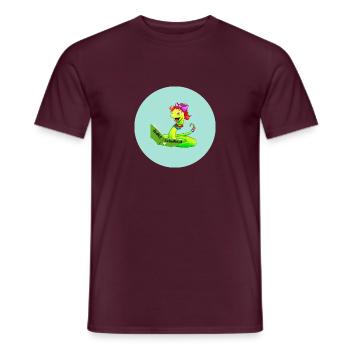 Enfin, l’inscription des écoliers à l’école de Wurmlerin - T-shirt homme - rouge brique - Devant - AI Model Male 178 light (178cm)