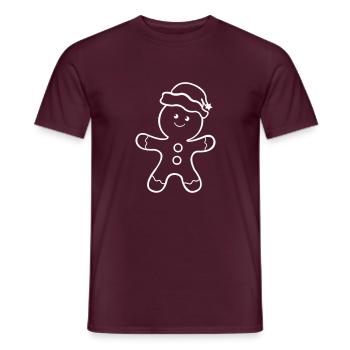 Lebkuchenmann - Männer T-Shirt - Ziegelrot - Vorne - AI Model Male 178 light (178cm)