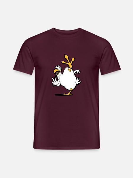 kung_fu_chicken - Men's T-Shirt - brick red