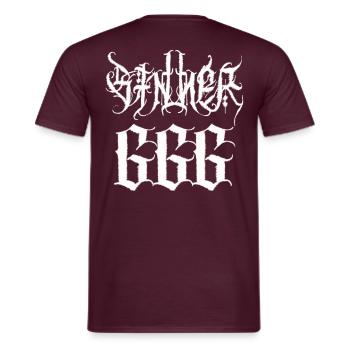 SINNER 666 - Männer T-Shirt - Ziegelrot - Hinten - AI Model Male 178 light (178cm)