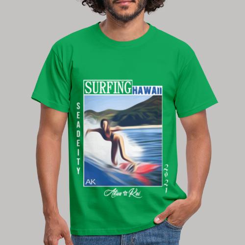 La surfeuse - HAWAII.art by AkuaKai - T-shirt Homme