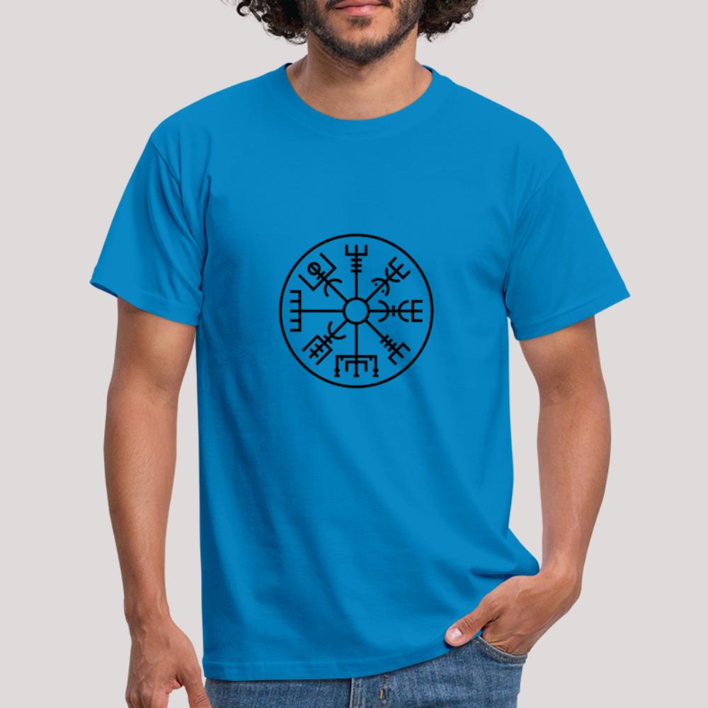 Vegvisir Kreis - Männer T-Shirt Royalblau