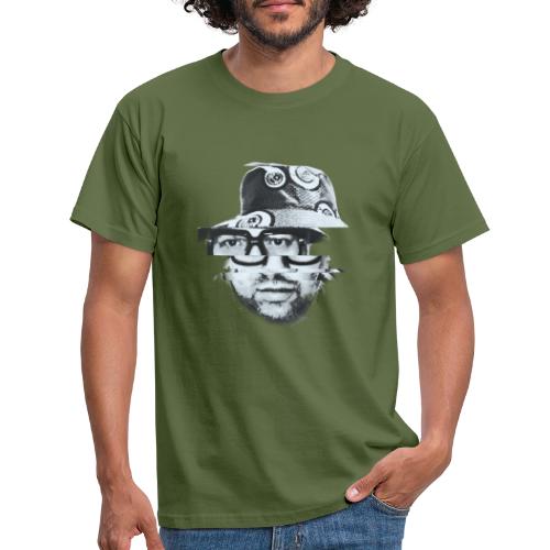 Scrambled Head Black / White - Men's T-Shirt