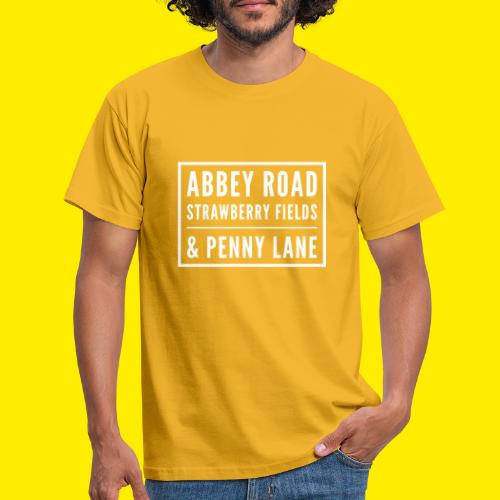 Famous music streets in England - Mannen T-shirt