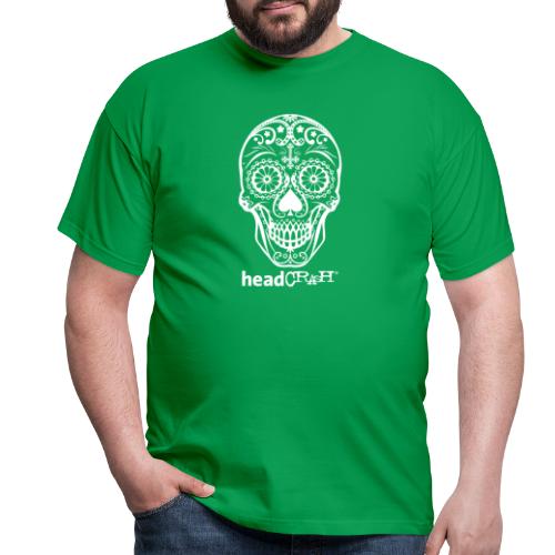 Skull & Logo white - Männer T-Shirt