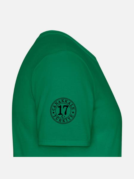 Canakkale 17 Vintage - Männer T-Shirt - Kelly Green - Rechts