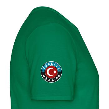Türkiye Usak 64 Design - Männer T-Shirt - Kelly Green - Rechts - AI Model Male 178 dark (178cm)