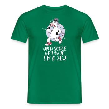 26.2 Meilen Marathon - Marathonläufer - Männer T-Shirt - Kelly Green - Vorne - AI Model Male 178 dark (178cm)