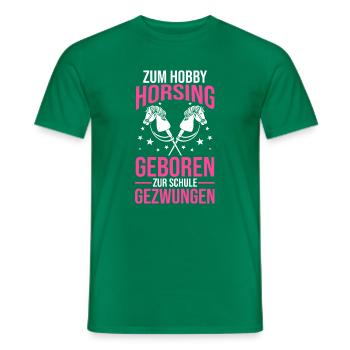 Steckenpferd Hobbyhorse Hobby Horsing - Männer T-Shirt - Kelly Green - Vorne - AI Model Male 178 dark (178cm)