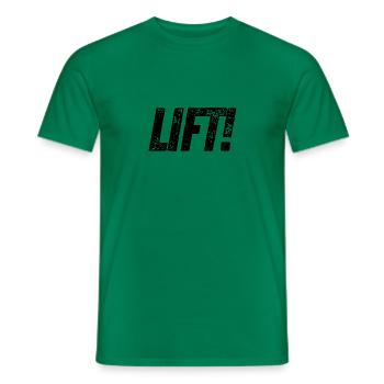 Lift! - Männer T-Shirt - Kelly Green - Vorne - AI Model Male 178 dark (178cm)