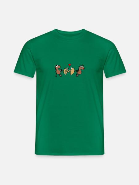 Halbkugelversuch Otto von Guericke - Männer T-Shirt - Kelly Green