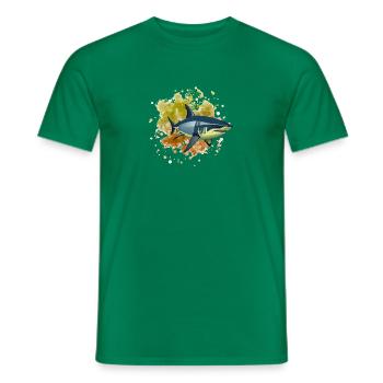 Hai Haifisch - Männer T-Shirt - Kelly Green - Vorne - AI Model Male 178 dark (178cm)