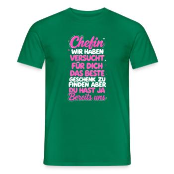 Patron que nous avons essayé de trouver - T-shirt homme - vert - Devant - AI Model Male 178 dark (178cm)