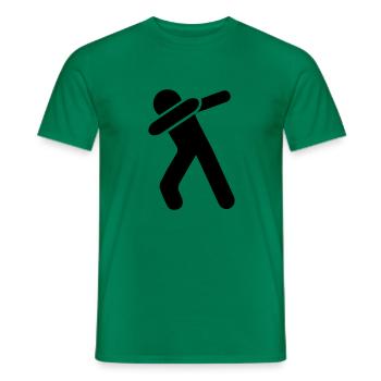 dab dabbing man - Männer T-Shirt - Kelly Green - Vorne - AI Model Male 178 dark (178cm)