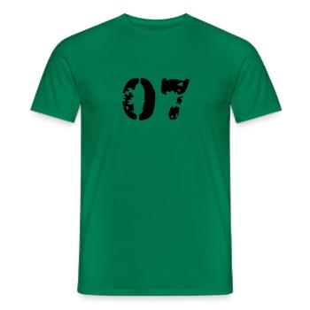 07 - Männer T-Shirt - Kelly Green - Vorne - AI Model Male 178 dark (178cm)