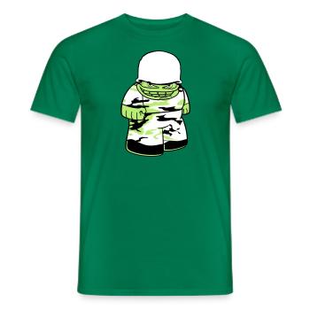 soldat camouflage guerre armée défense armée il - T-shirt homme - vert - Devant - AI Model Male 178 dark (178cm)