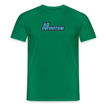 Ad Infinitum - Latin Sentence - To Infinity - Men's T-Shirt - kelly green - Front - AI Model Male 178 dark (178cm)