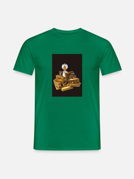 Goldrausch Ente - Männer T-Shirt - Kelly Green