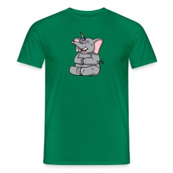 Licorne d'éléphant - T-shirt homme - vert - Devant - AI Model Male 178 dark (178cm)