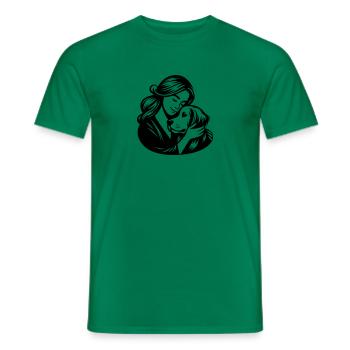 Golden Retriever Mom - dogmom vector design - Men's T-Shirt - kelly green - Front - AI Model Male 178 dark (178cm)