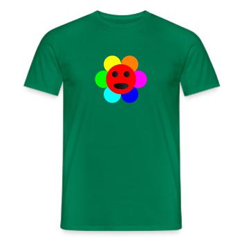Psycho-Blume - Männer T-Shirt - Kelly Green - Vorne - AI Model Male 178 dark (178cm)