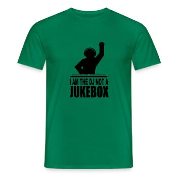 I'm the dj not a jukebox - Men's T-Shirt - kelly green - Front - AI Model Male 178 dark (178cm)