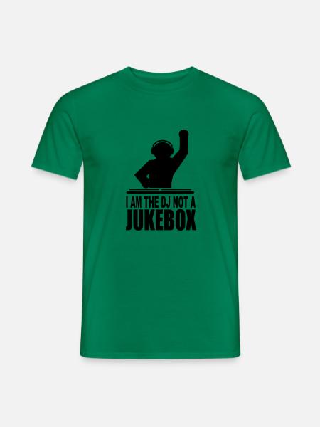 i am the dj not a jukebox - Männer T-Shirt - Kelly Green