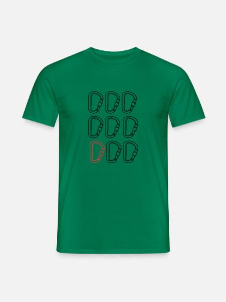 Karabiner - Männer T-Shirt - Kelly Green