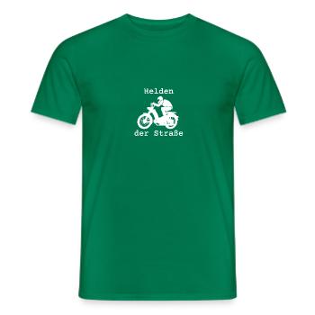 Helden der Straße, Hercules Prima 5, 25 km/h, Mofa - Männer T-Shirt - Kelly Green - Vorne - AI Model Male 178 dark (178cm)
