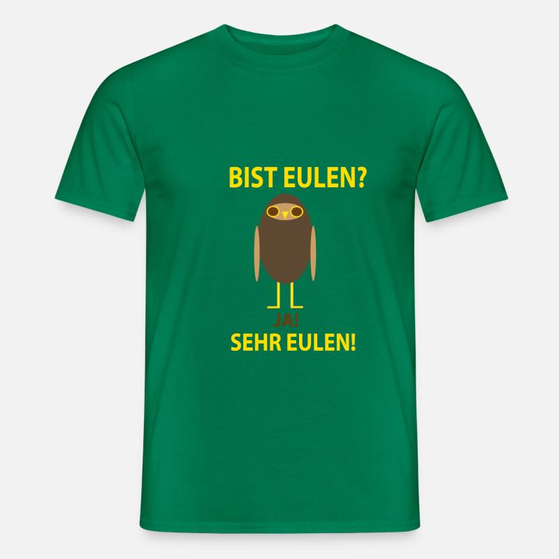 Bist Eulen - Männer T-Shirt - Kelly Green