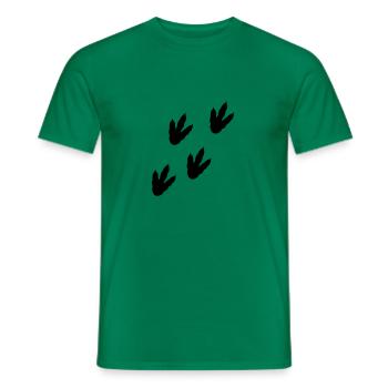 Piste de dinosaure - T-shirt homme - vert - Devant - AI Model Male 178 dark (178cm)
