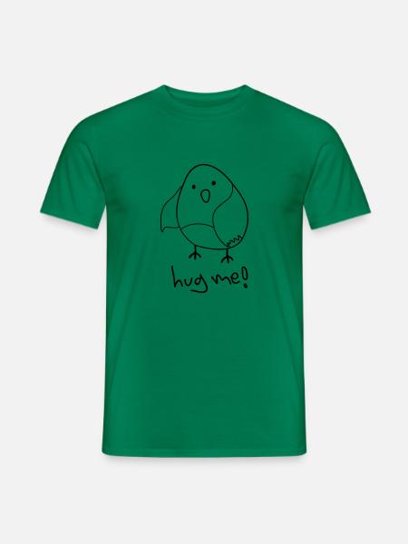 hug me! (Oiseau mignon) - T-shirt homme - vert