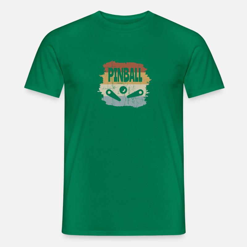Pinball Retro Arcade Flipper Wizard Extra Ball - Männer T-Shirt - Kelly Green