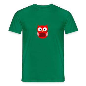 Chouette - T-shirt homme - vert - Devant - AI Model Male 178 dark (178cm)