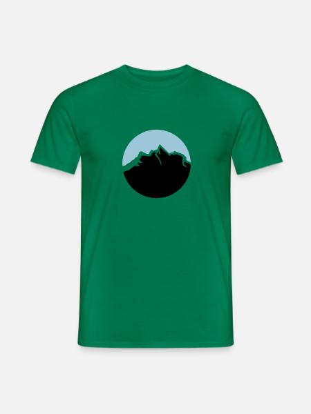 gebirge - Männer T-Shirt - Kelly Green
