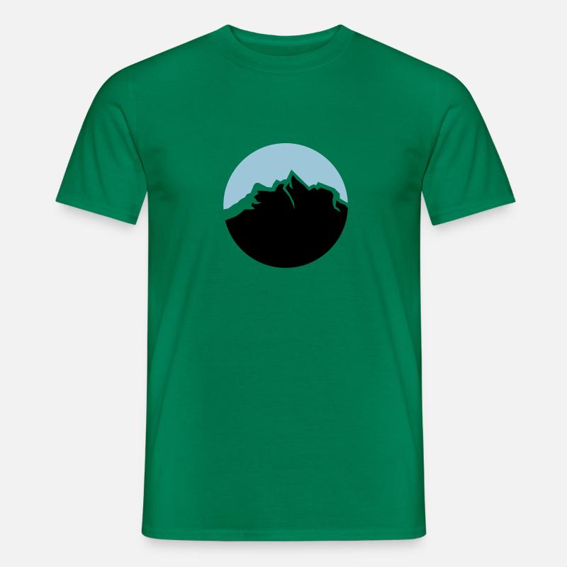 mountains - Men's T-Shirt - kelly green