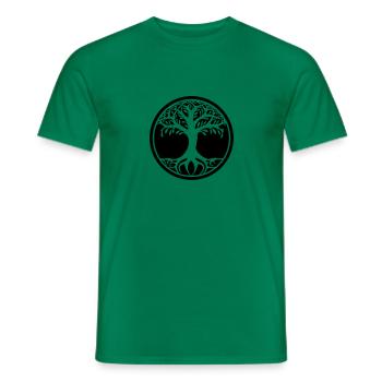 tree of life 001 - Männer T-Shirt - Kelly Green - Vorne - AI Model Male 178 dark (178cm)