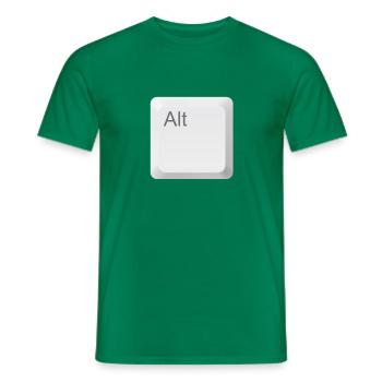 11 o keyboard alt key - Men's T-Shirt - kelly green - Front - AI Model Male 178 dark (178cm)