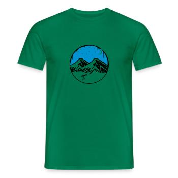 starry sky - Men's T-Shirt - kelly green - Front - AI Model Male 178 dark (178cm)