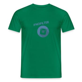 Kein Filter Blau - Männer T-Shirt - Kelly Green - Vorne - AI Model Male 178 dark (178cm)