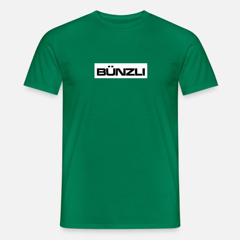 Bünzli Schweiz Schweizerdeutsch - Männer T-Shirt - Kelly Green